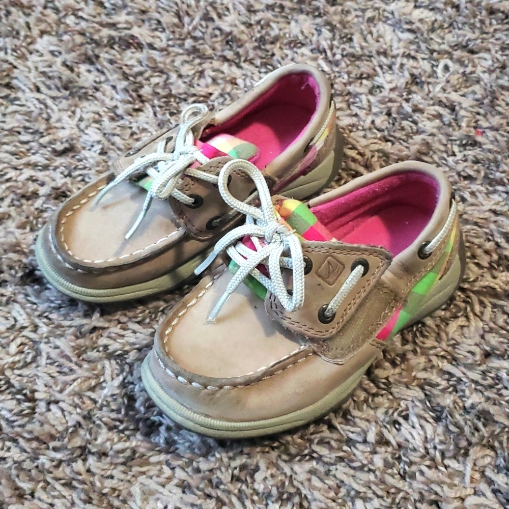 Baby girl's sperry crib boat shoe